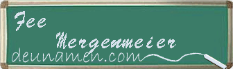 Fee Mergenmeier Visitenkarte